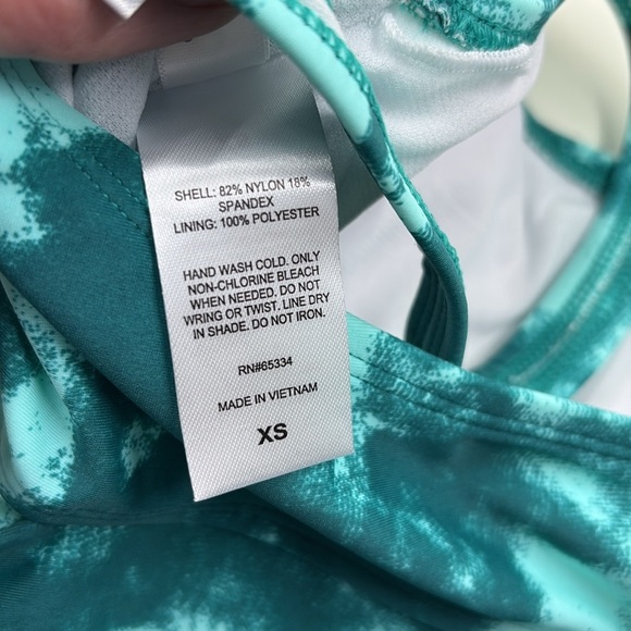 Salt + Cove Sea Foam One-Shoulder Bikini Top- Aqua Mint, Women Size XS,  NWT - Picture 6 of 6